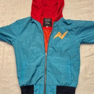 NERDS CLOTHING CapCom Red and Blue Zip-Up Jacket